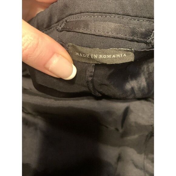 Prada Mens Authentic Solid Black Long Sleeve Blazer Jacket IT 46 US 36 Small - Picture 7 of 11